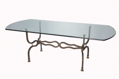 Lyre dining table - rectangular