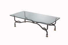 Lyre coffee table - rectangular