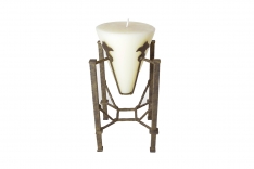 Giant candle with support
