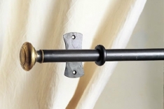 Lyre curtain rail