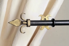 Lys curtain rail end