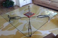 Lyre coffee table