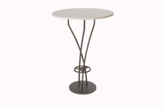 Pompea bar table with stone top