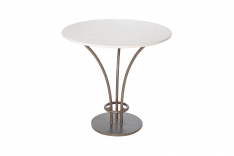 Pompea bistro table with stone top