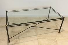 Hermes coffe table with brass