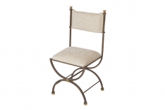 Chaise Pompéa - assise et dossier tissu