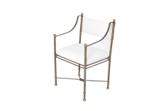 Fauteuil Hermès - assise et dossier tissu
